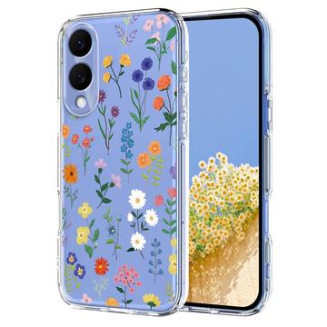 Etui TPU z kwiatowym wzorem na Samsung Galaxy S25 Edge