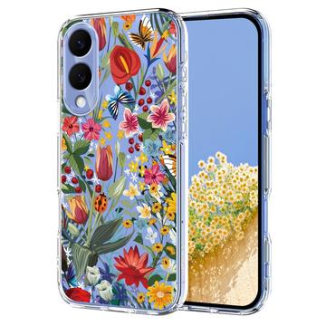 Etui TPU z kwiatowym wzorem na Samsung Galaxy S25 Edge - Lilie