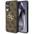 Samsung Galaxy S25 Edge Hybrydowe Etui Guess 4G Big Metal Logo - Brąz
