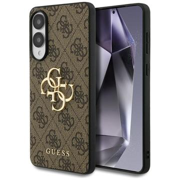 Samsung Galaxy S25 Edge Hybrydowe Etui Guess 4G Big Metal Logo - Brąz