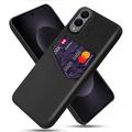 Samsung Galaxy S25 Edge Etui KSQ z Miejscem na Kartę - Czarne