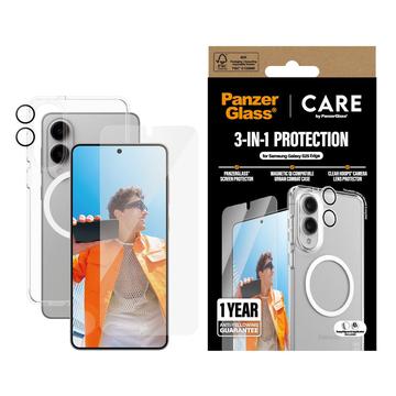 Samsung Galaxy S25 Edge PanzerGlass Care Flagship zestaw 3 w 1 - przezroczysty