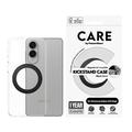 Samsung Galaxy S25 Edge PanzerGlass Care Kickstand Etui - kompatybilny z MagSafe - Przezroczysty / Czerń