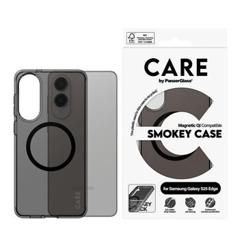 Samsung Galaxy S25 Edge PanzerGlass Care Smokey Urban Combat Etui - kompatybilny z MagSafe - Przezroczysty czarny