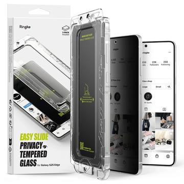 Samsung Galaxy S25 Edge Ringke Easy Slide Osłona na Ekran Szkło Hartowane Prywatyzująca - 2 szt.