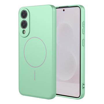 Samsung Galaxy S25 Edge Etui silikonowe - kompatybilny z MagSafe - Matcha zielona