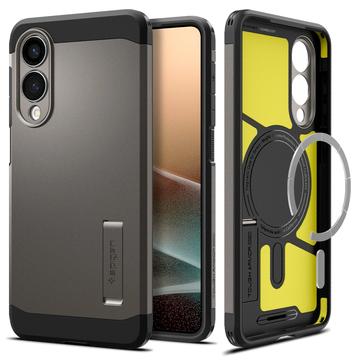 Samsung Galaxy S25 Edge Etui Spigen Tough Armor Mag - Stalowy