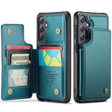 Etui Caseme C22 na karty RFID do Samsung Galaxy S25 FE - zielone