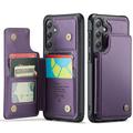 Etui Caseme C22 na karty RFID do Samsung Galaxy S25 FE - fioletowe