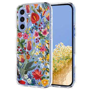 Etui TPU z kwiatowym wzorem na Samsung Galaxy S25 FE - Lilie