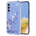 Etui TPU z kwiatowym wzorem na Samsung Galaxy S25 FE - Wisteria