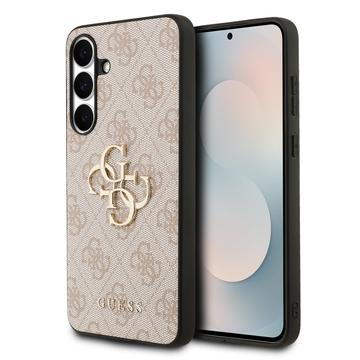 Samsung Galaxy S25 FE Hybrydowe Etui Guess 4G Big Metal Logo - Róż