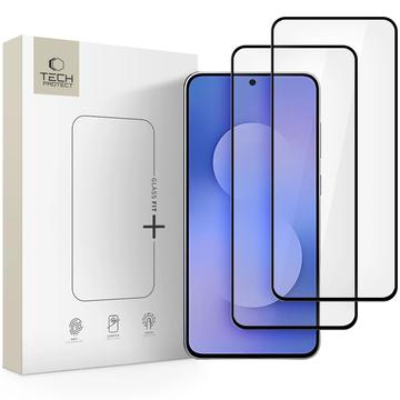 Hartowane szkło ochronne na ekran Samsung Galaxy S25 FE Tech-Protect Glass Fit+ - 2 szt. - Czarny