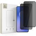 Ochraniacz ekranu ze szkła hartowanego Privacy Samsung Galaxy S25 FE Tech-Protect Glass Spy+ - 2 szt. - Czarny