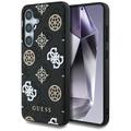 Etui MagSafe Samsung Galaxy S25 Guess 4G Printed Colored Peony Pattern - czarne