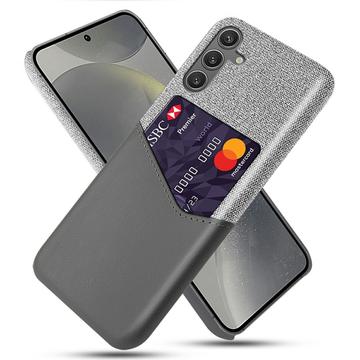Samsung Galaxy S25 Etui KSQ z Miejscem na Kartę - Szary