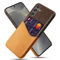 Samsung Galaxy S25 Etui KSQ z Miejscem na Kartę - Pomarańcz