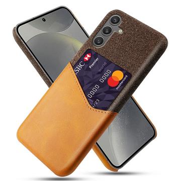Samsung Galaxy S25 Etui KSQ z Miejscem na Kartę - Pomarańcz