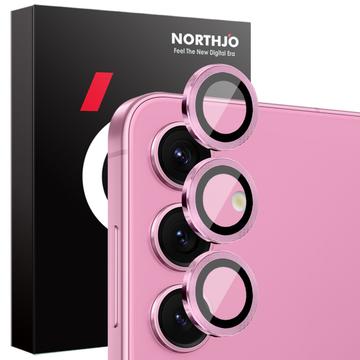 Zestaw osłon obiektywu aparatu Samsung Galaxy S25 Northjo - różowy