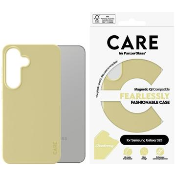 Etui Samsung Galaxy S25 PanzerGlass Care Fearlessly Fashionable - kompatybilne z MagSafe - Chardonnay