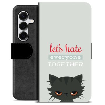 Etui Portfel Premium - Samsung Galaxy S25+ - Wściekły Kot