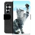 Etui Portfel Premium - Samsung Galaxy S25+ - Kot