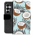 Etui Portfel Premium - Samsung Galaxy S25+ - Kokos