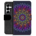 Etui Portfel Premium - Samsung Galaxy S25+ - Kolorowa Mandala