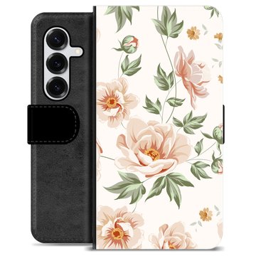 Etui Portfel Premium - Samsung Galaxy S25+ - Kwiatowy