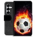 Etui Portfel Premium - Samsung Galaxy S25+ - Piłka w Ogniu