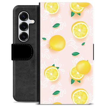 Etui Portfel Premium - Samsung Galaxy S25+ - Wzór Cytryny