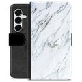 Etui Portfel Premium - Samsung Galaxy S25+ - Marmur