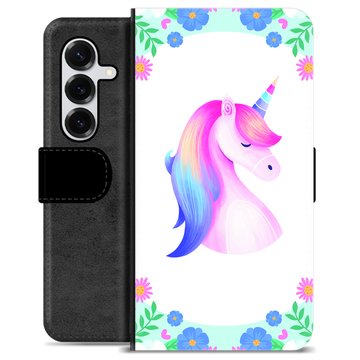 Etui Portfel Premium - Samsung Galaxy S25+ - Jednorożec