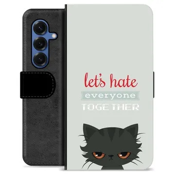 Etui Portfel Premium - Samsung Galaxy S25 - Wściekły Kot