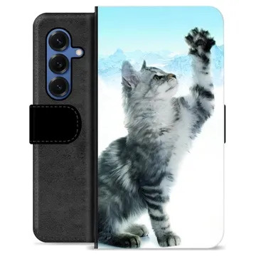 Etui Portfel Premium - Samsung Galaxy S25 - Kot