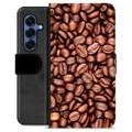 Etui Portfel Premium - Samsung Galaxy S25 - Ziarna Kawy