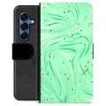Etui Portfel Premium - Samsung Galaxy S25 - Zielona Mięta