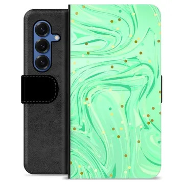 Etui Portfel Premium - Samsung Galaxy S25 - Zielona Mięta
