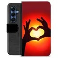 Etui Portfel Premium - Samsung Galaxy S25 - Sylwetka Serca