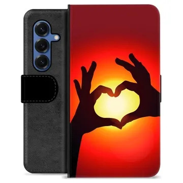 Etui Portfel Premium - Samsung Galaxy S25 - Sylwetka Serca