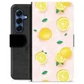 Etui Portfel Premium - Samsung Galaxy S25 - Wzór Cytryny