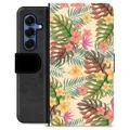 Etui Portfel Premium - Samsung Galaxy S25 - Różowe Kwiaty