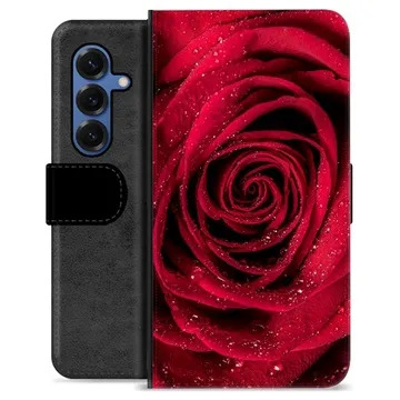 Etui Portfel Premium - Samsung Galaxy S25 - Róża
