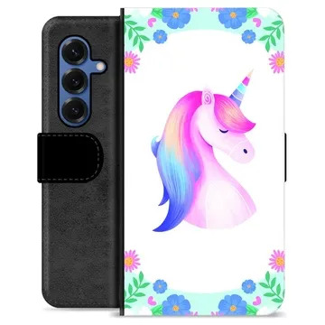 Etui Portfel Premium - Samsung Galaxy S25 - Jednorożec