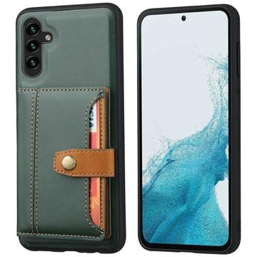 Samsung Galaxy S25 Retro Style Etui z Portfel - Zieleń