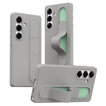 Samsung Galaxy S25/S24 Smart hybrydowe etui ze stojącym uchwytem - Szary tytanowy