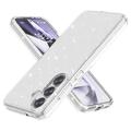 Hybrydowe Etui Stylish Glitter Series - Samsung Galaxy S25 - Biel