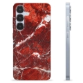 Etui TPU - Samsung Galaxy S25 - Czerwony Marmur