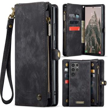 Samsung Galaxy S25 Ultra Wielofunkcyjny Pokrowiec-Portfel Caseme 008 2-w-1 - Czerń