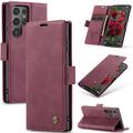 Samsung Galaxy S25 Ultra Etui z Portfelem Caseme 013 - Czerwone Wino